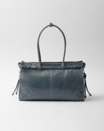 Prada Bonnie Large Leather Handbag - Image 4